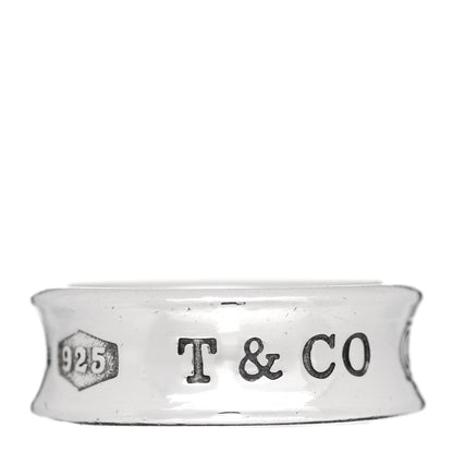 Tiffany Sterling Silver 1837 Band Ring 49 5 1 of 4