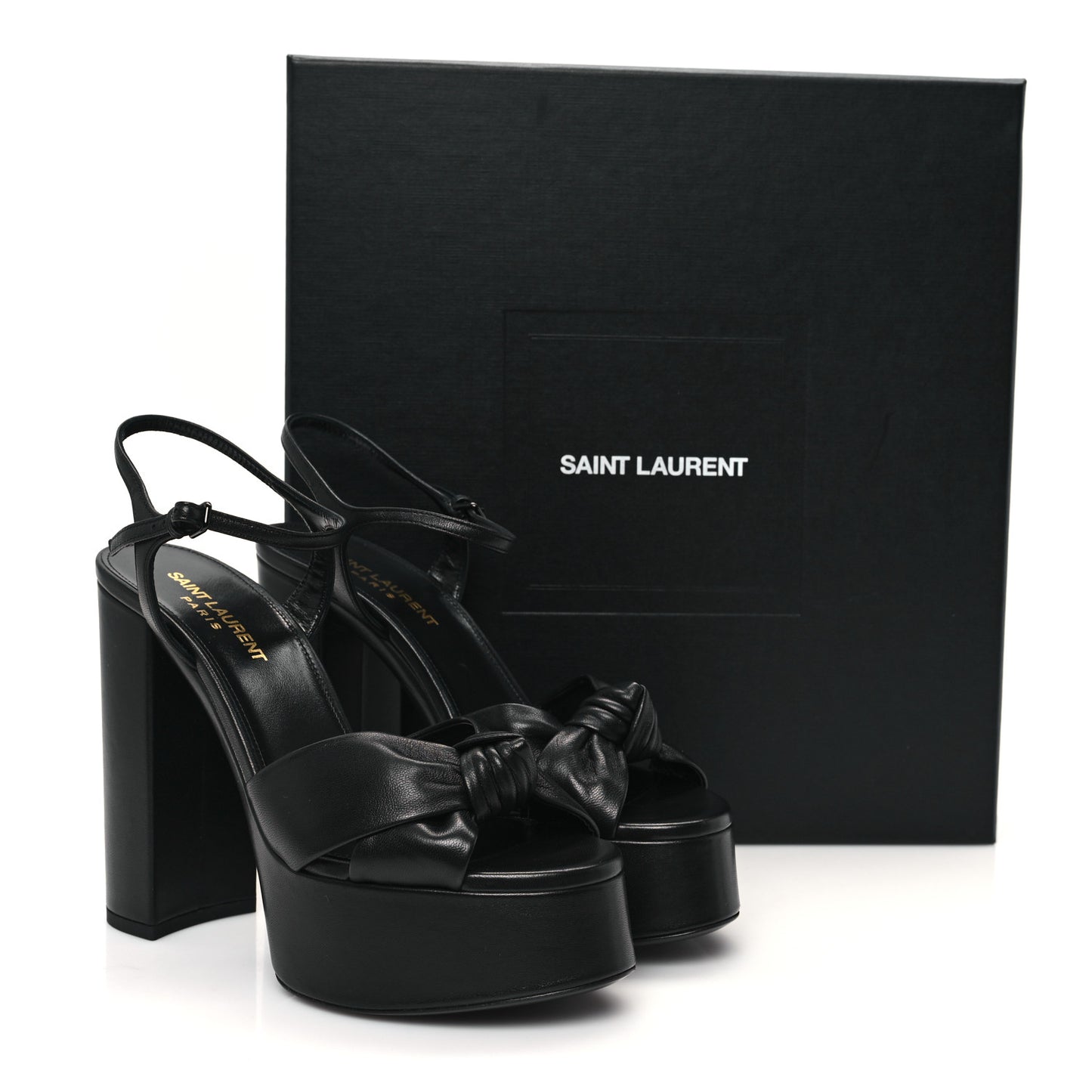 Vendome Bianca 85 Platform Sandals 37 Black