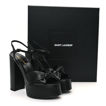 Saint Laurent Vendome Bianca 85 Platform Sandals 37 Black 10 of 10