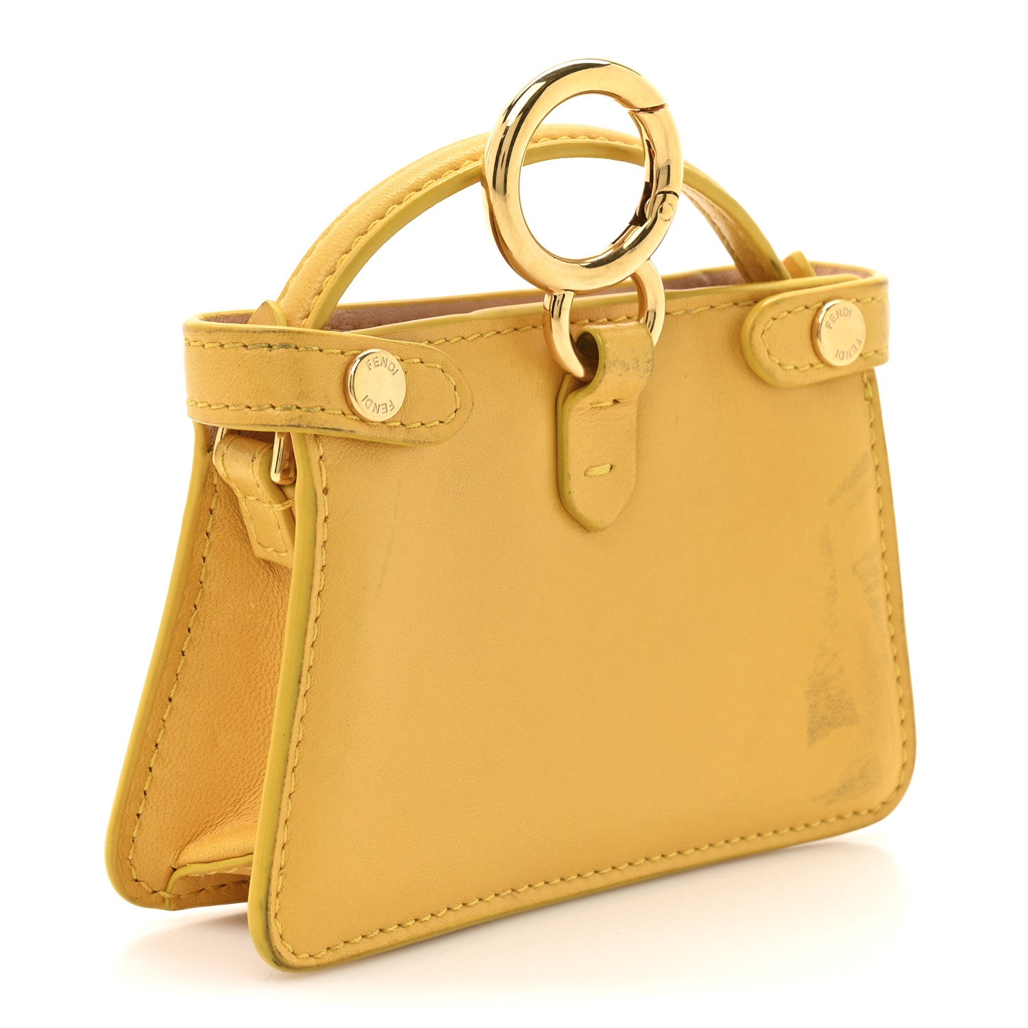 Fendi Nappa Sigma Pico Peekaboo Charm Mismosa 6 of 24