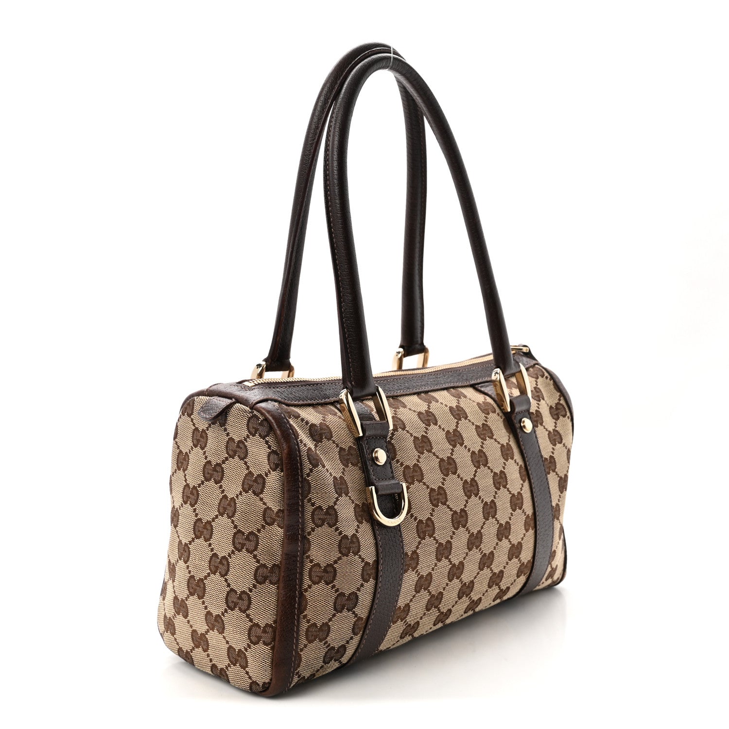 Gucci Monogram Small Abbey Boston Dark Brown 3 of 10