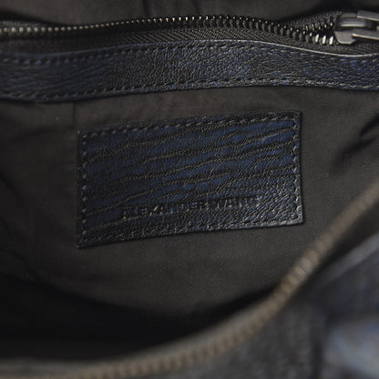 Alexander Wang Pebbled Lambskin Rockie Navy Matte Black Hardware 5 of 8