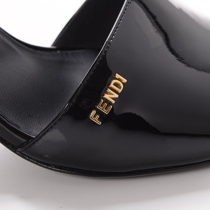 Fendi Patent Mules 39 Black 7 of 9
