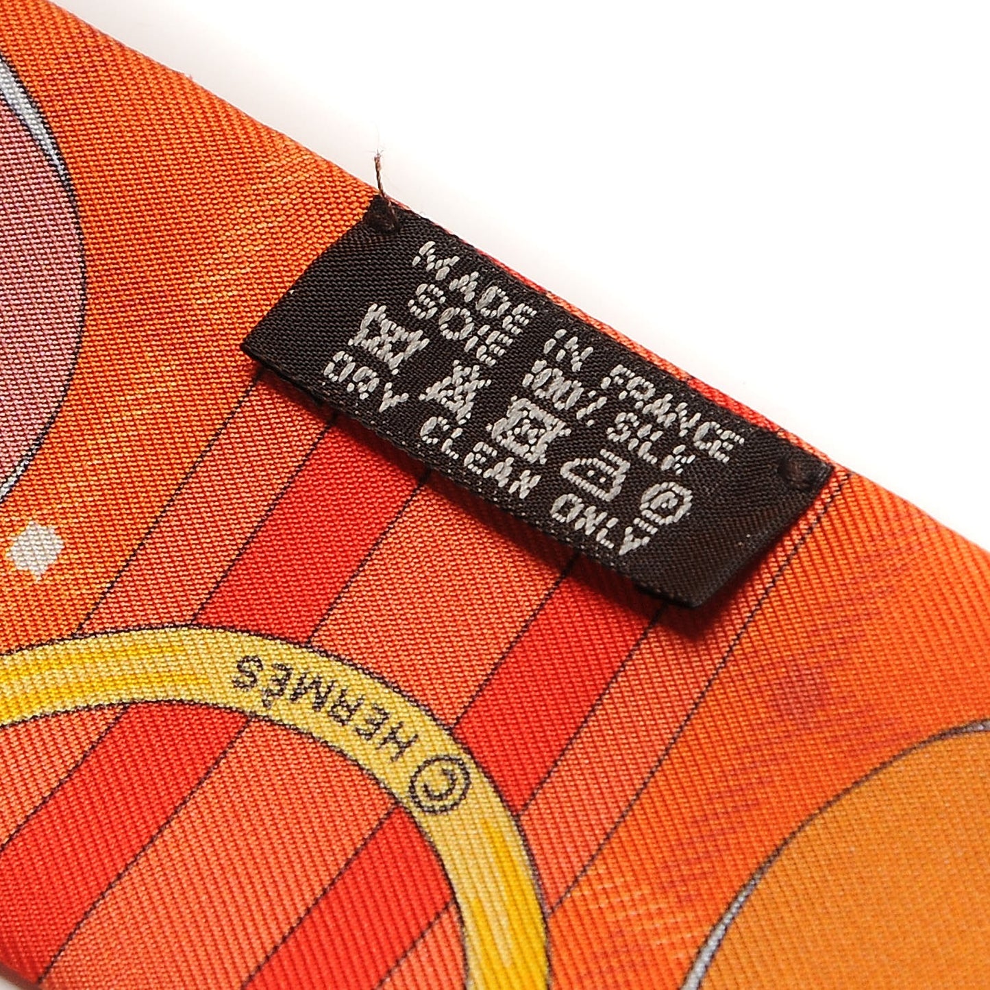 Silk Tatersale Twilly Rouge Orange Jaune D'Or