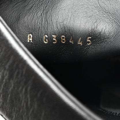 Chanel Lambskin Grosgrain Triangle & Collar 90 Ankle Boots 35 Black 7 of 9