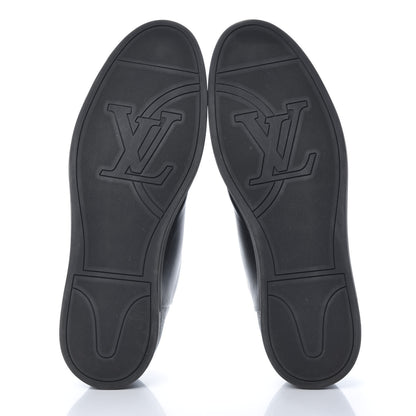 Louis Vuitton Calfskin Damier Graphite Line Up Sneaker 11 Black 5 of 7