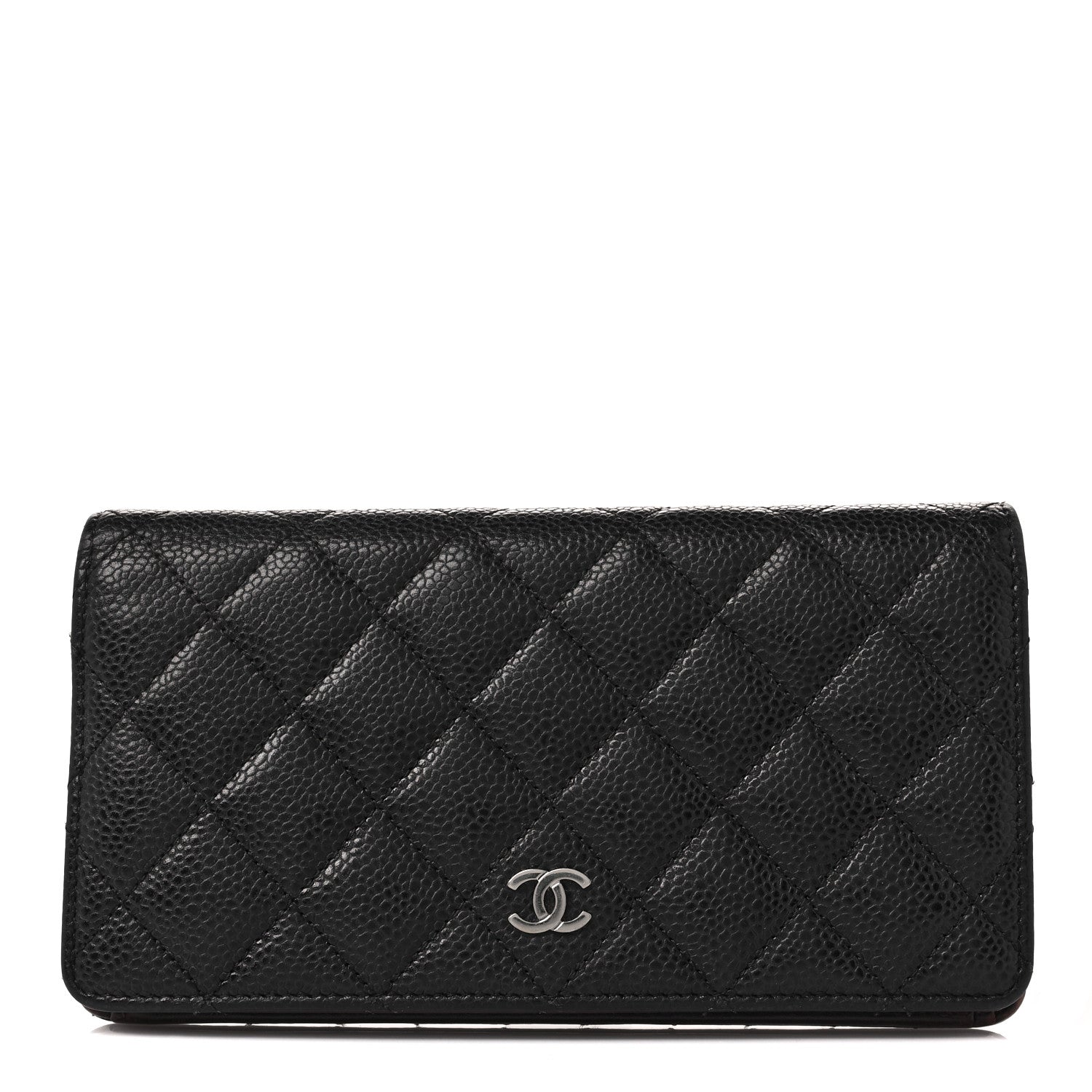 Chanel Caviar Quilted Yen Wallet Black 1 of 9