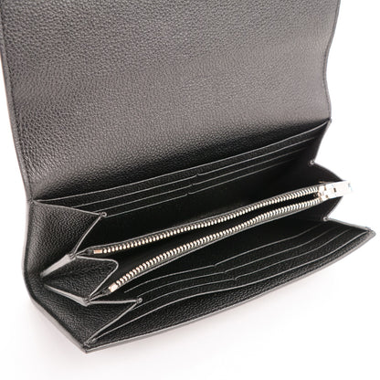 Saint Laurent Grain De Poudre Classic Large Flap Wallet Black 7 of 7