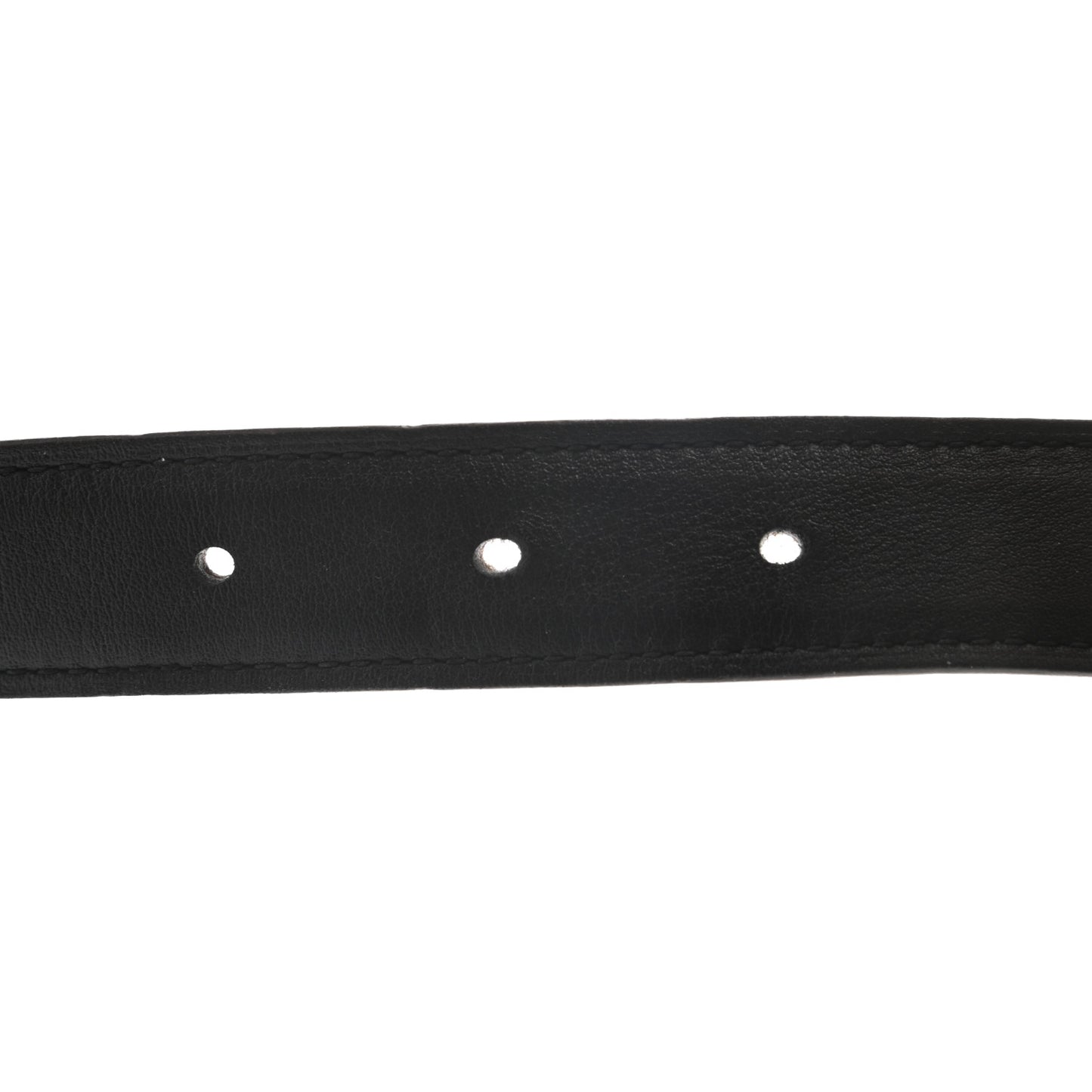 Swift Epsom 24mm Mini Constance H Belt 95 Black Etoupe
