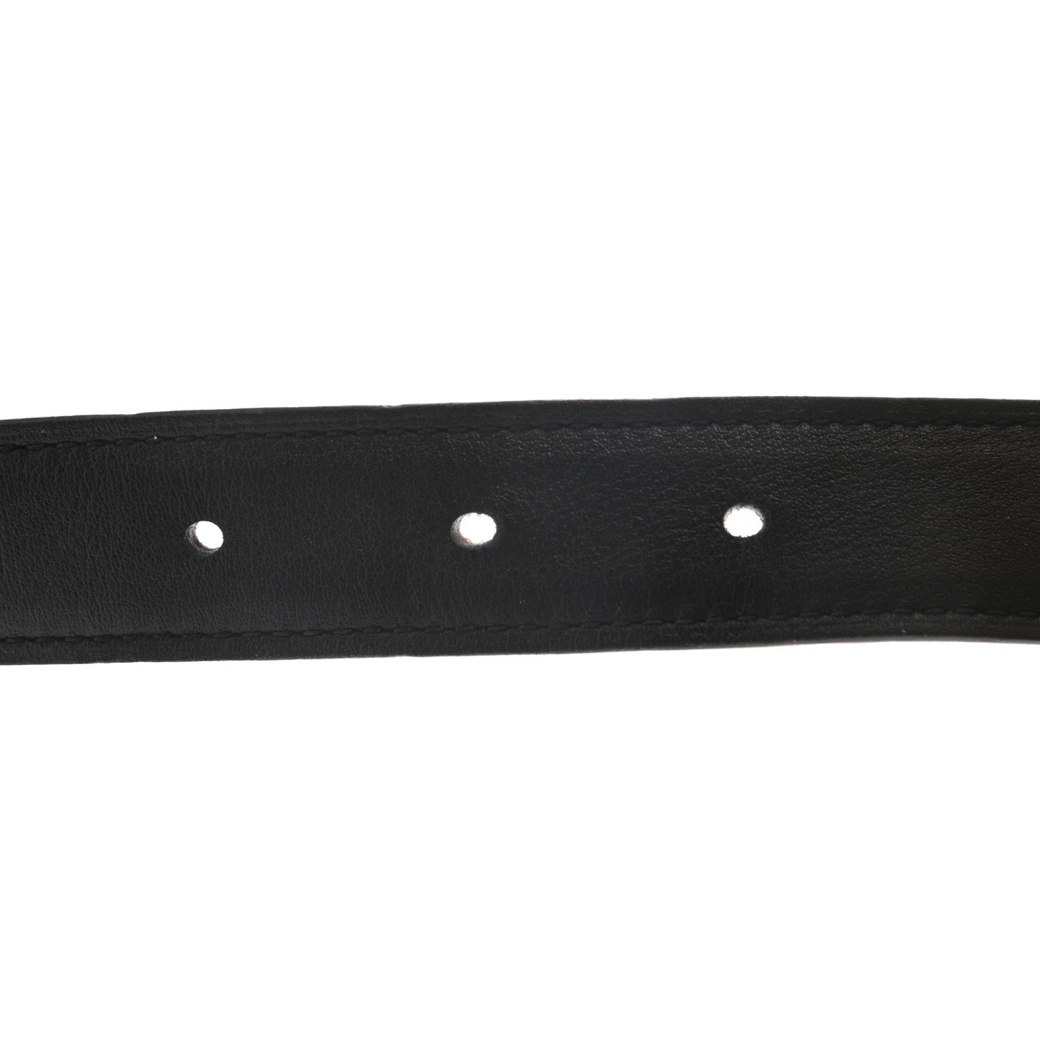 Hermes Swift Epsom 24mm Mini Constance H Belt 95 Black Etoupe 5 of 5