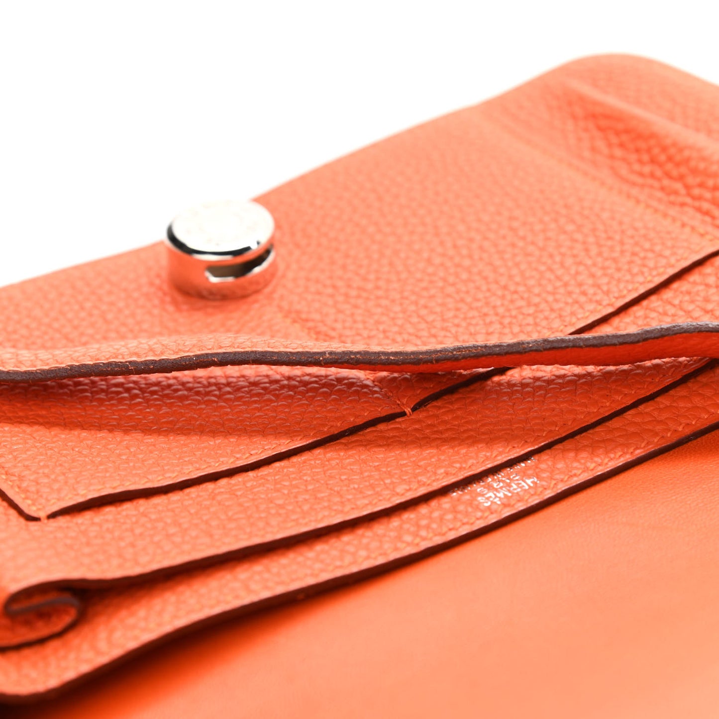 Togo Dogon Wallet Waist Pouch Orange