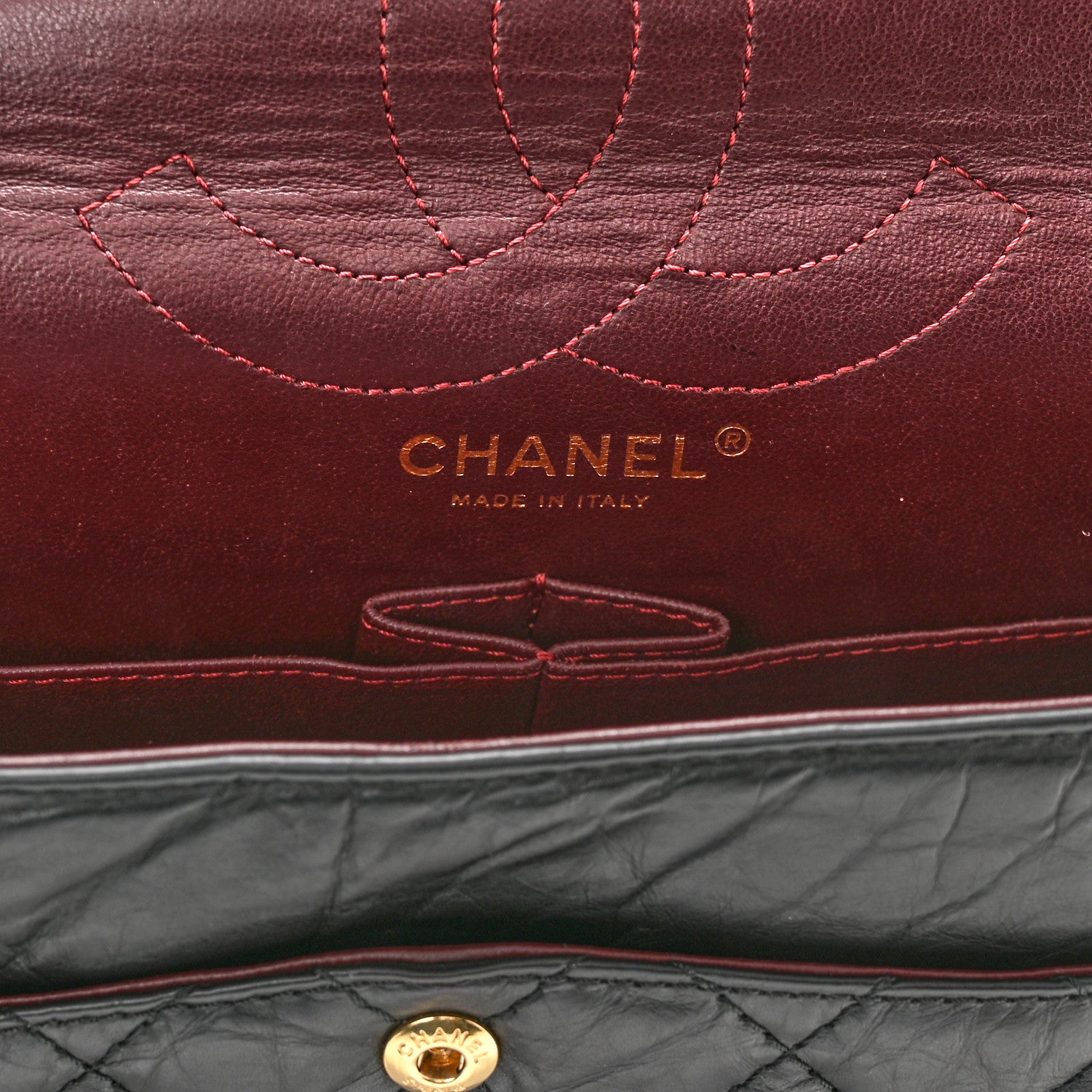 Chanel Aged Calfskin Quilted 2.55 Reissue 226 Flap Black 6 of 11