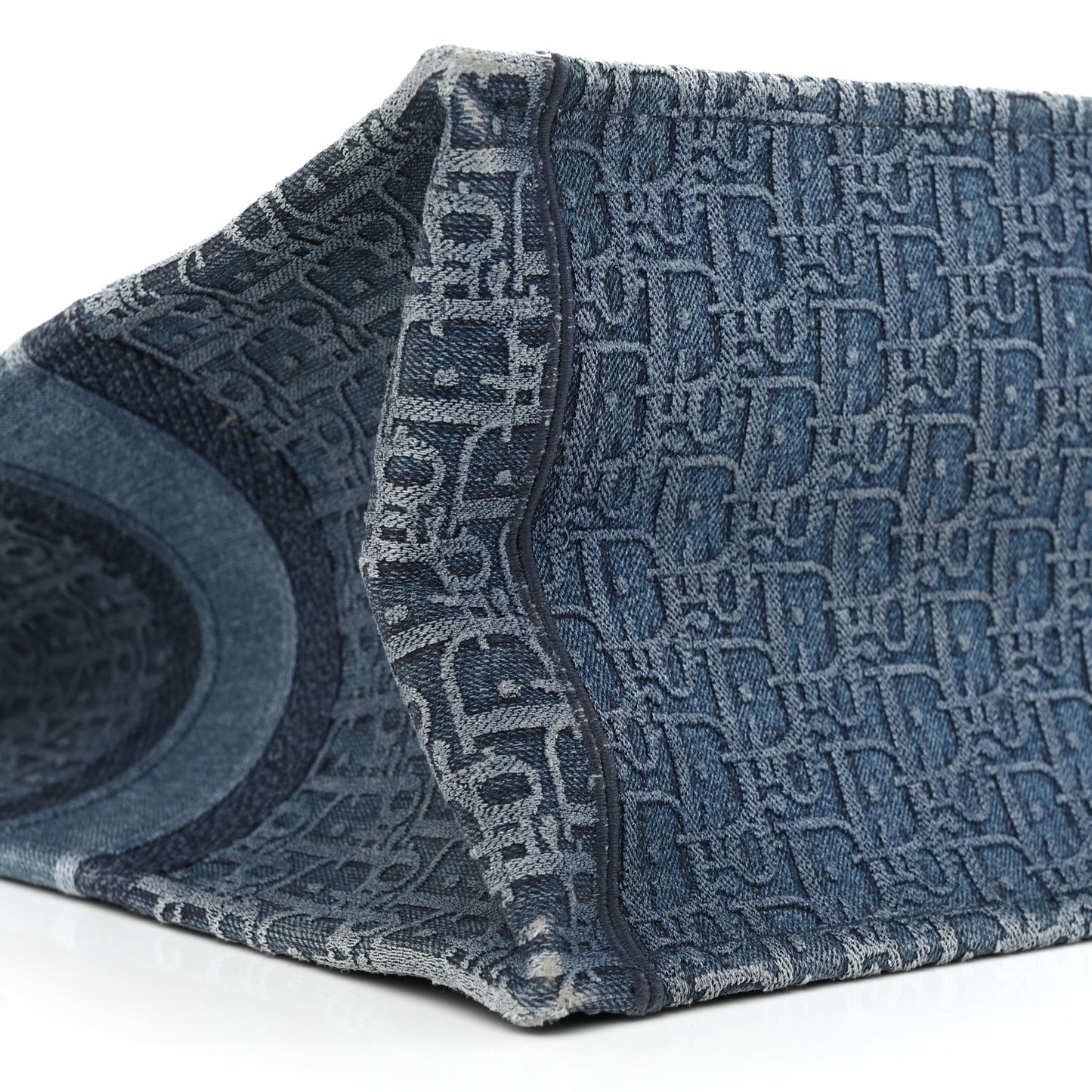 Oblique Denim Book Tote Denim Blue
