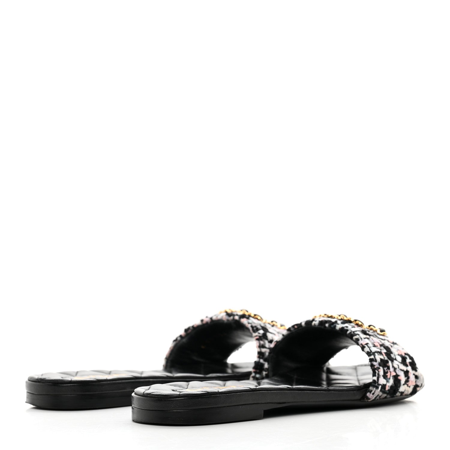 Chanel Tweed CC Chain Mule Sandal 35 Multicolor 4 of 14