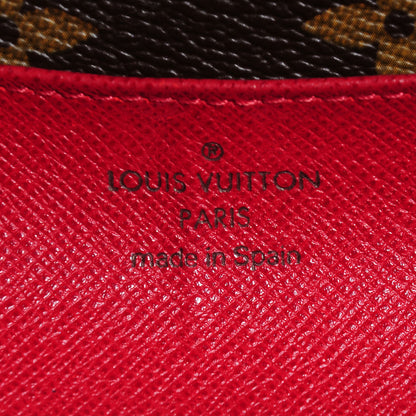 Louis Vuitton Monogram Emilie Wallet Red 6 of 7
