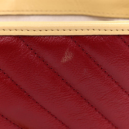 Gucci Azalea Calfskin Matelasse Diagonal Mini Torchon GG Marmont Top Handle Shoulder Bag Blue Agata New Cherry Red Butter 14 of 15
