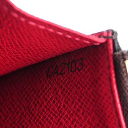 Louis Vuitton Monogram Emilie Wallet Red 7 of 8