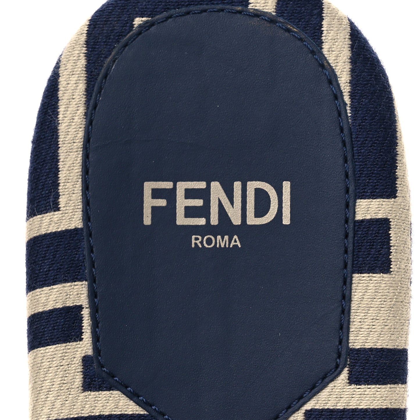 Pequin Tessuto Jacquard Logo Flat Slide Sandals 37 Beige Midnight