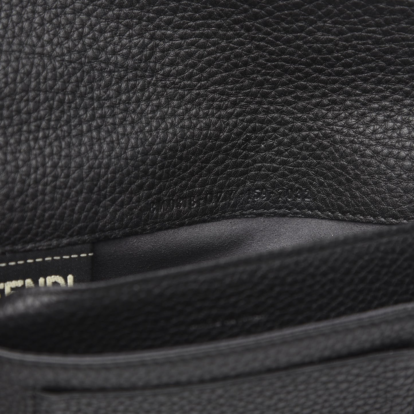 Cuoio Romano Selleria Mini Peekaboo Clutch Wallet Black