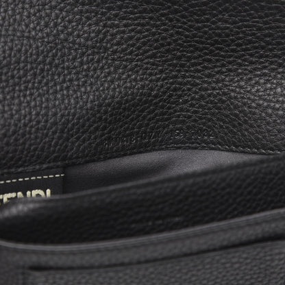 Fendi Cuoio Romano Selleria Mini Peekaboo Clutch Wallet Black 8 of 8