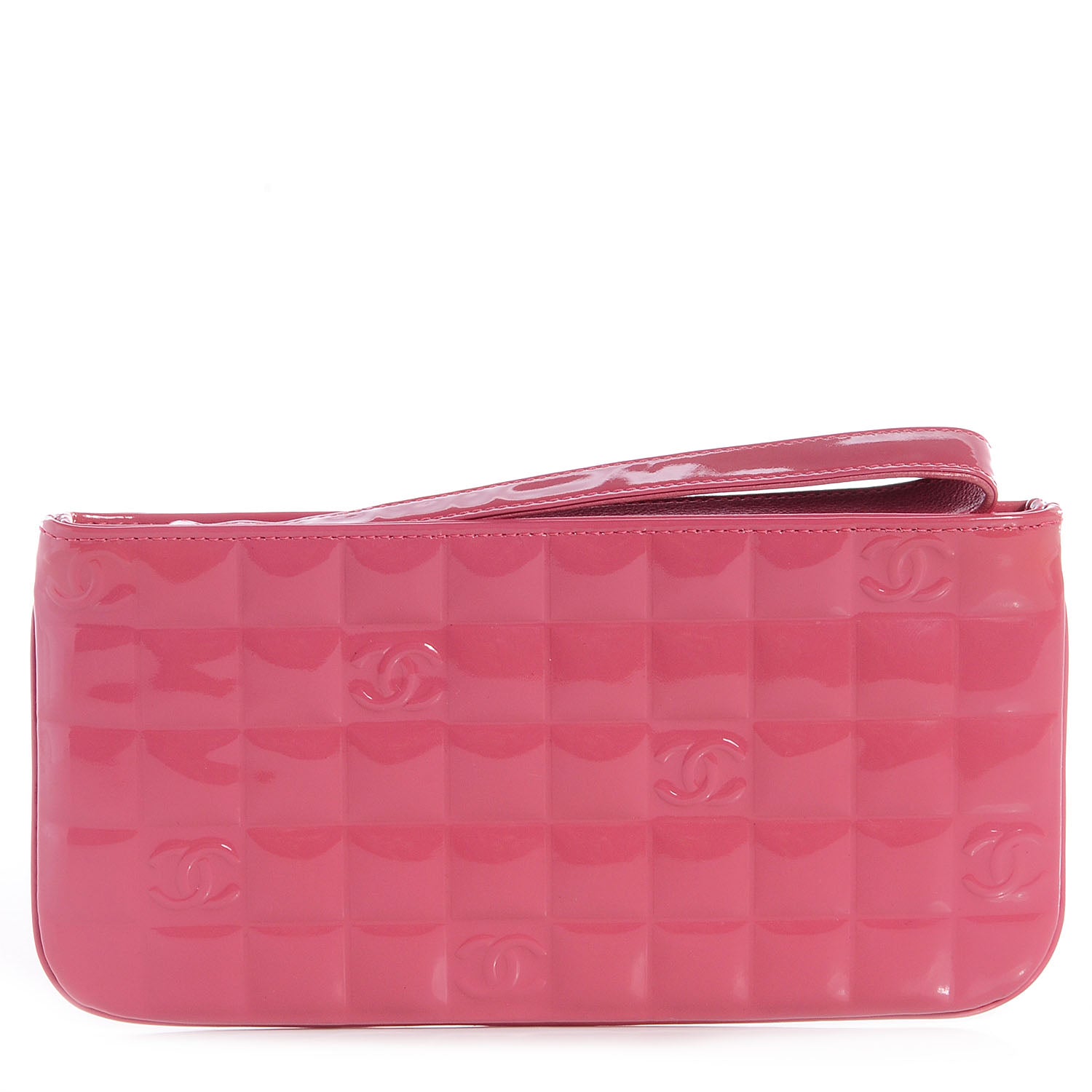 Chanel Patent Chocolate Bar Pochette Rose 1 of 8
