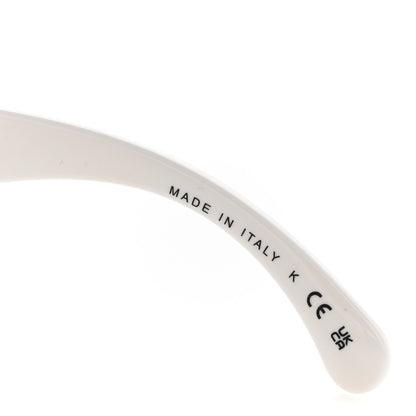 Chanel Acetate Metal Crystal Square Folding Sunglasses 6055-B White 6 of 8
