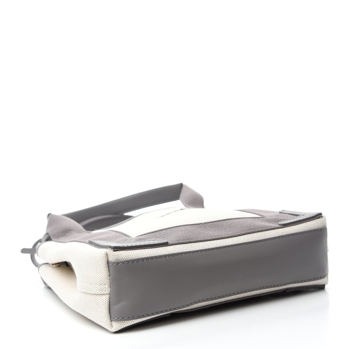 Cotton Canvas Calfskin Navy Cabas XS Grey