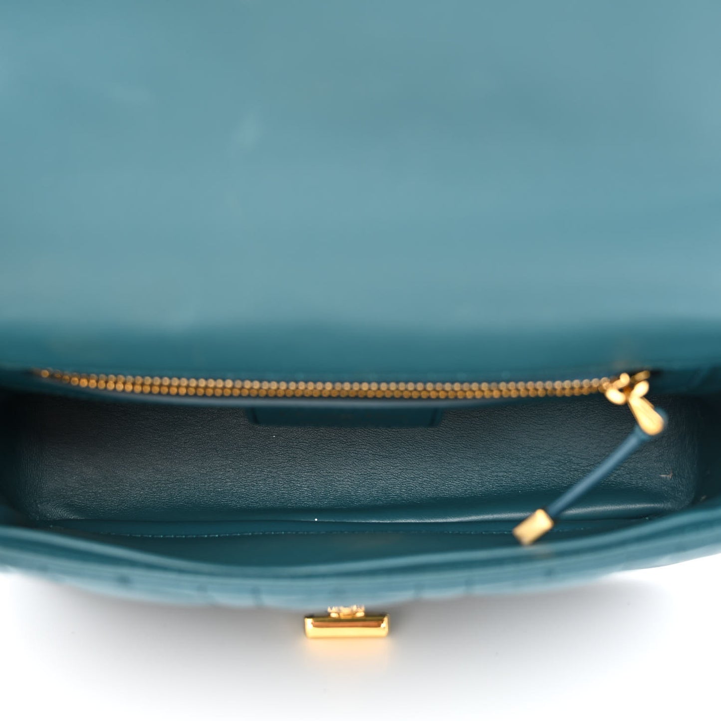 Lambskin Cannage Small Caro Bag Deep Ocean
