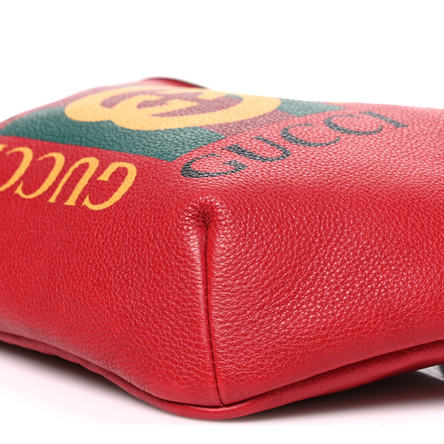 Gucci Grained Calfskin Logo Belt Bag Hibiscus Red Hibiscus Red 10 of 11