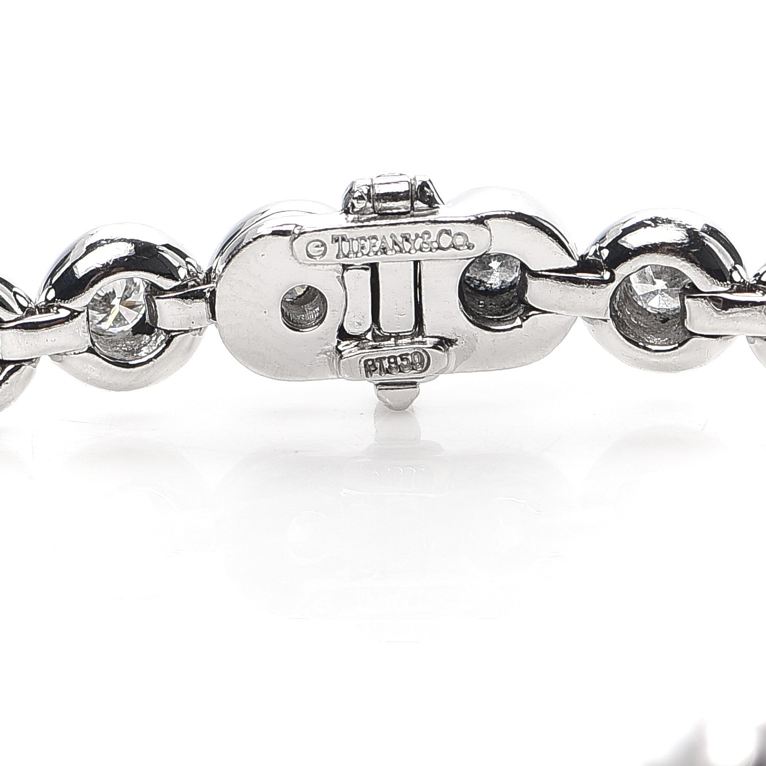 Tiffany Platinum Diamond Doughnut Tennis Bracelet 4 of 6