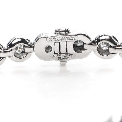 Tiffany Platinum Diamond Doughnut Tennis Bracelet 4 of 6