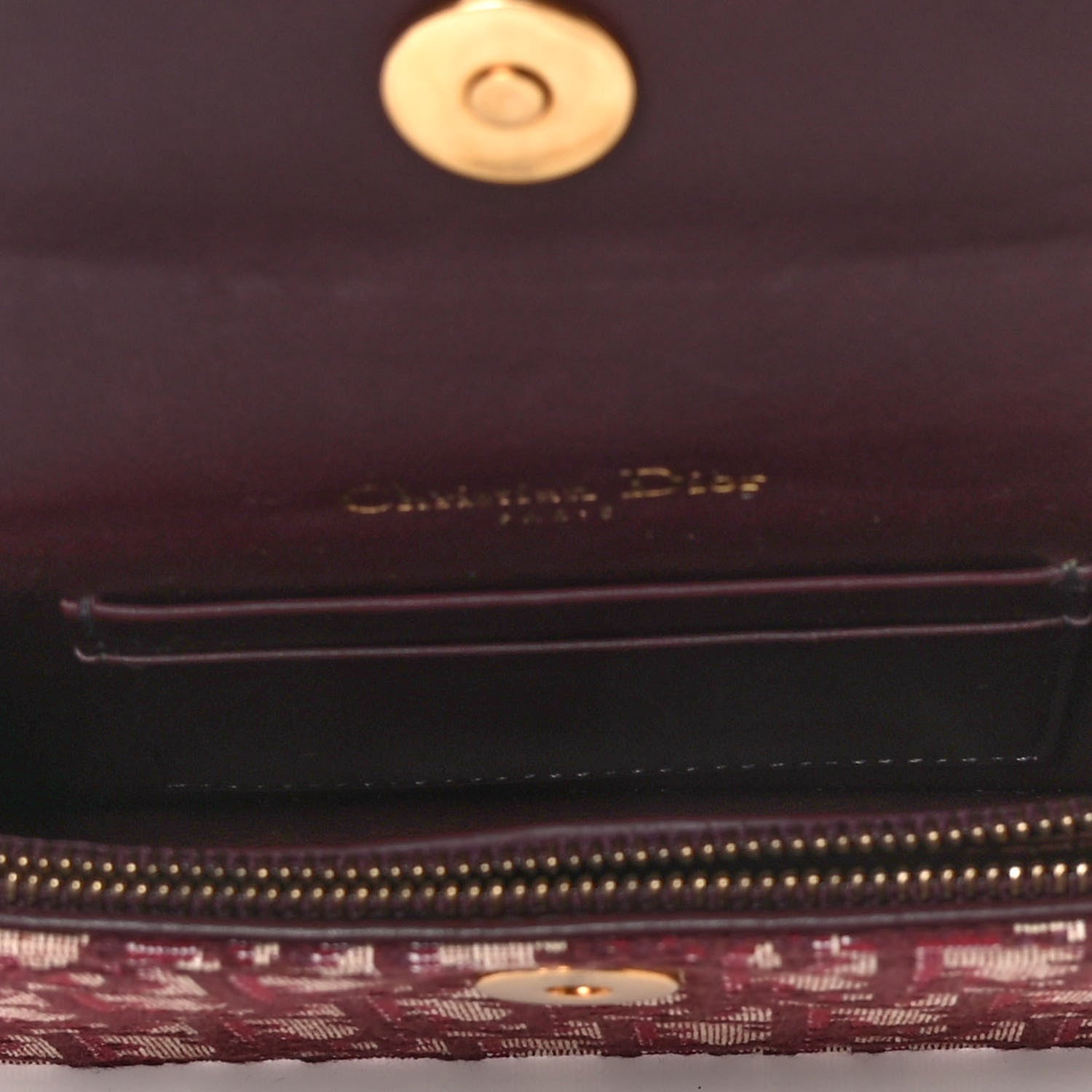 Christian Dior Oblique Saddle Belt Bag Bordeaux 4 of 7