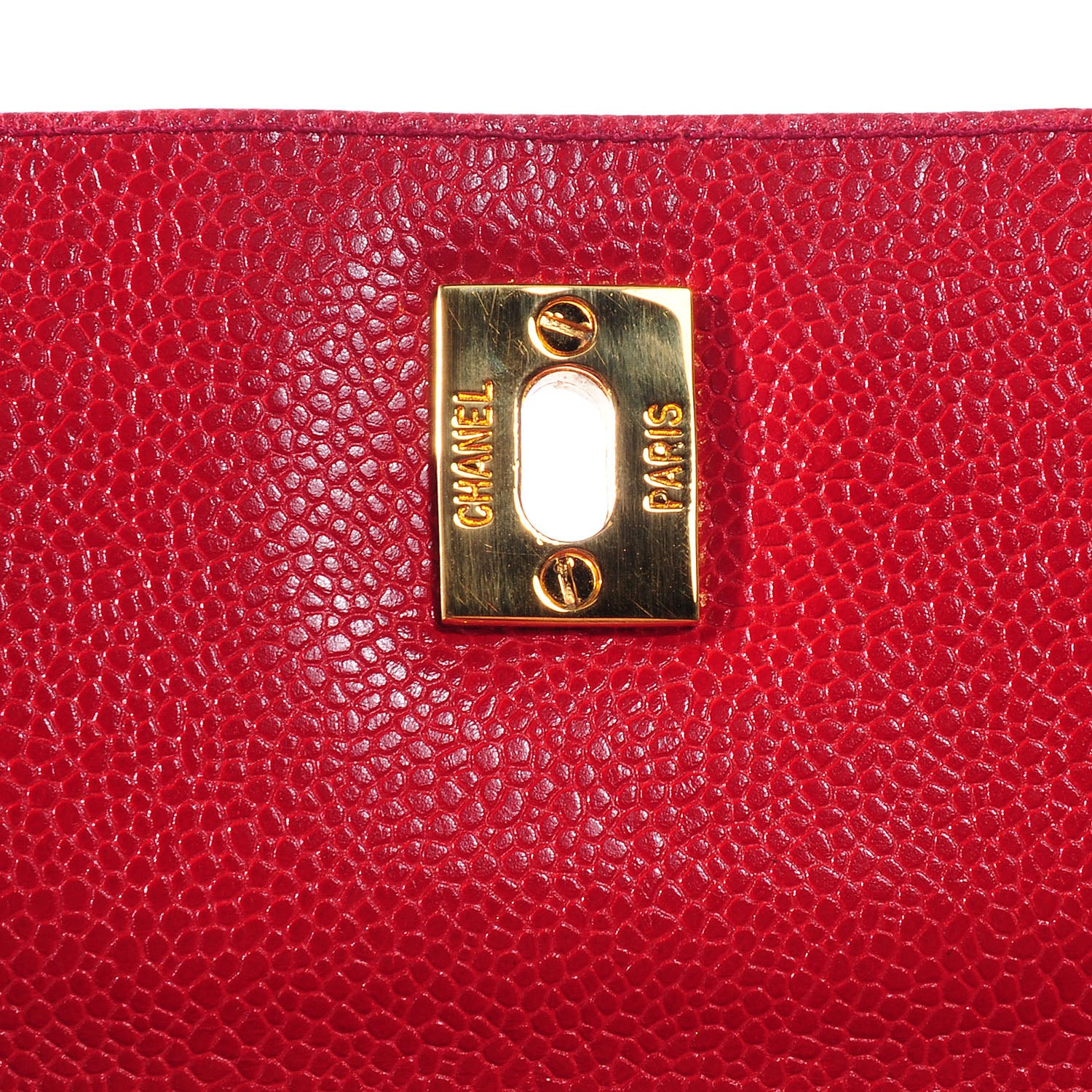 Chanel Caviar Shoulder Bag Red 8 of 9