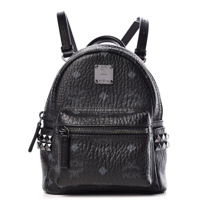 MCM Visetos Studded X-Mini Bebe Boo Backpack Black 1 of 11