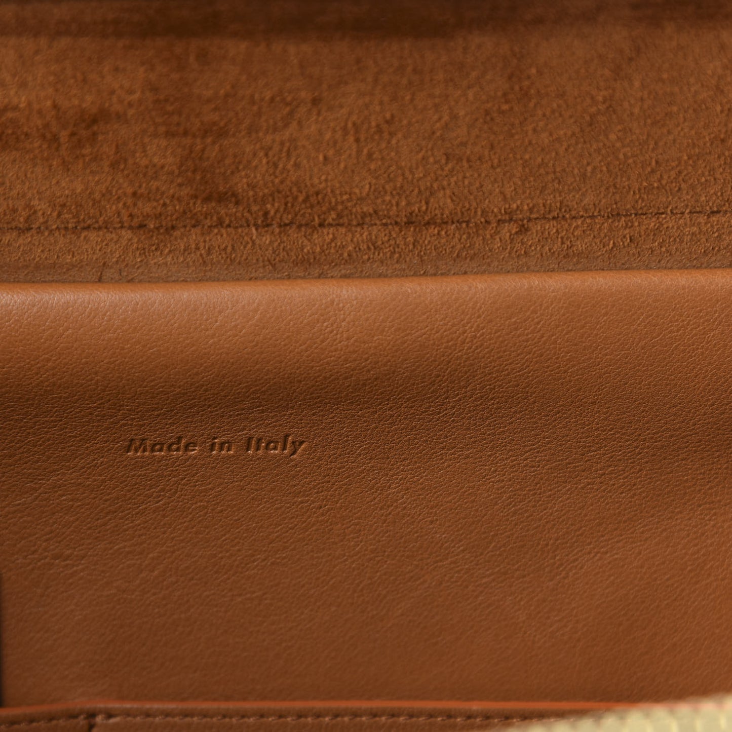 Smooth Calfskin Small Bi-Color Belt Bag Tan