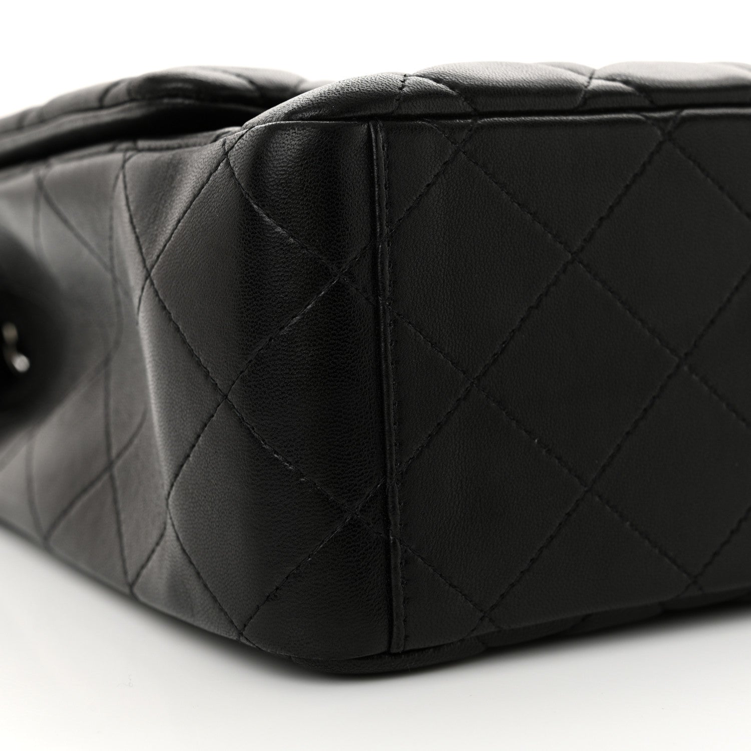 Chanel Lambskin Quilted Maxi Single Flap Black 9 of 12