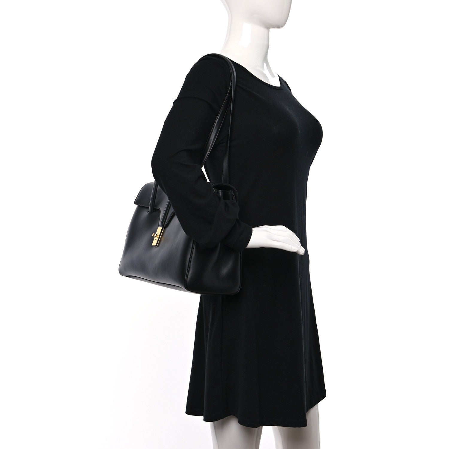 Celine Smooth Calfskin Medium Soft 16 Bag Black 2 of 8