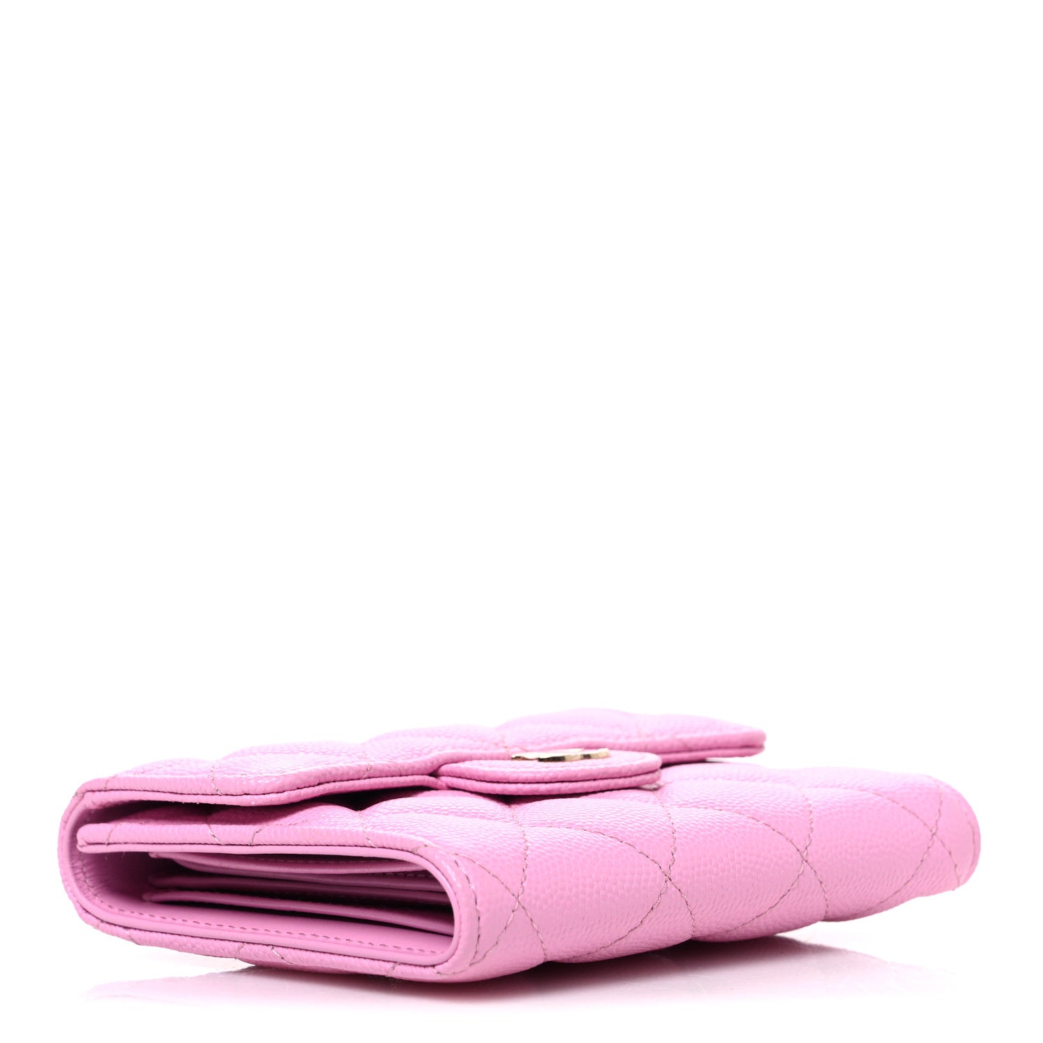 Chanel Caviar Quilted Compact Flap Wallet Light Pink Light Pink 4 of 8