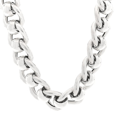 Bottega Veneta Sterling Silver Link Necklace 1 of 4