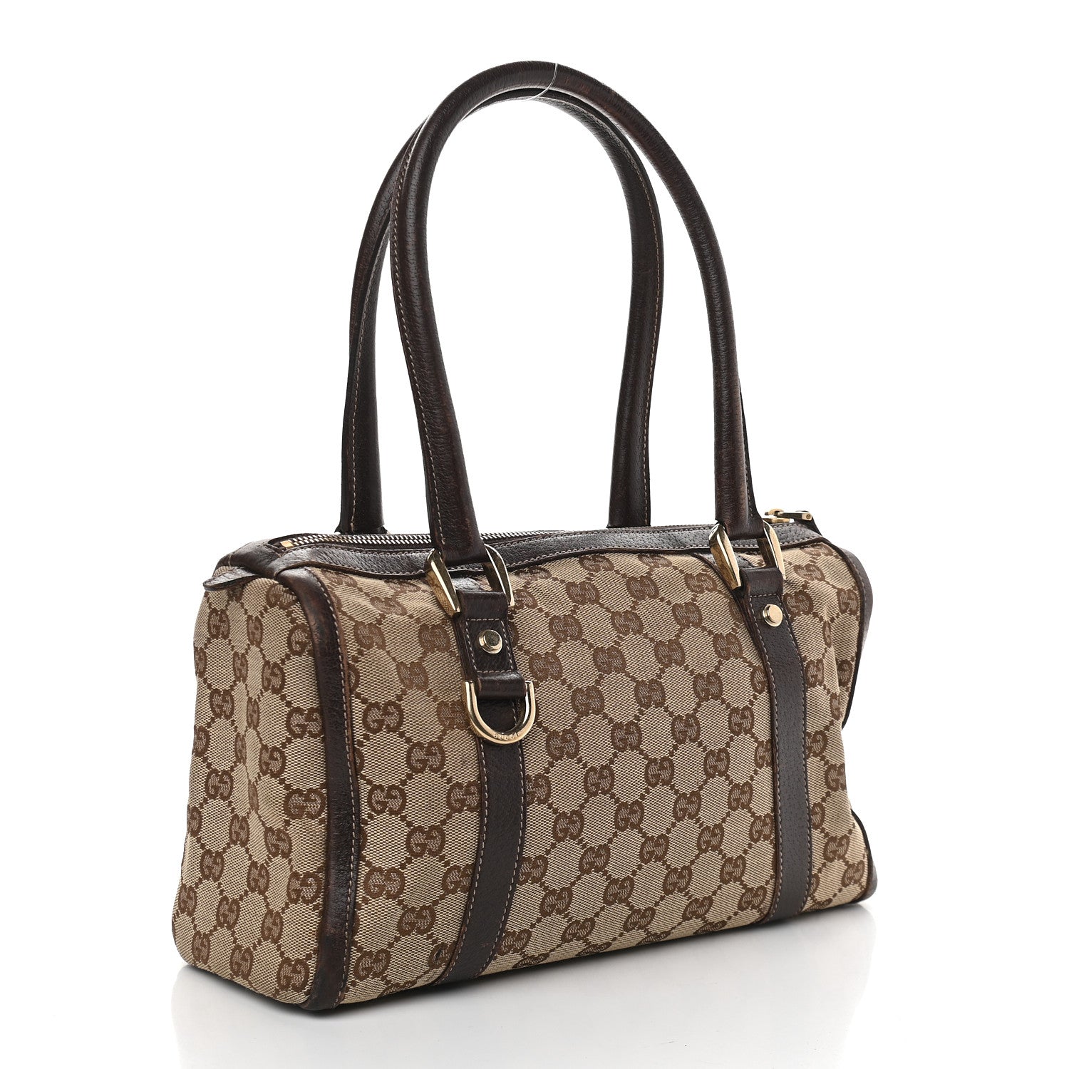 Gucci Monogram Small Abbey Boston Dark Brown 2 of 10