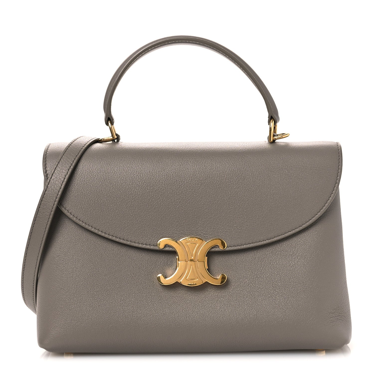 Celine Supple Calfskin Medium Nino Cloudy Grey Pebble 1 of 13