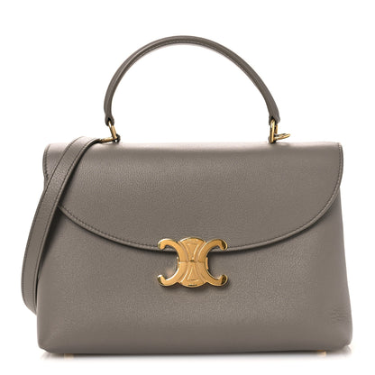 Celine Supple Calfskin Medium Nino Cloudy Grey Pebble 1 of 13