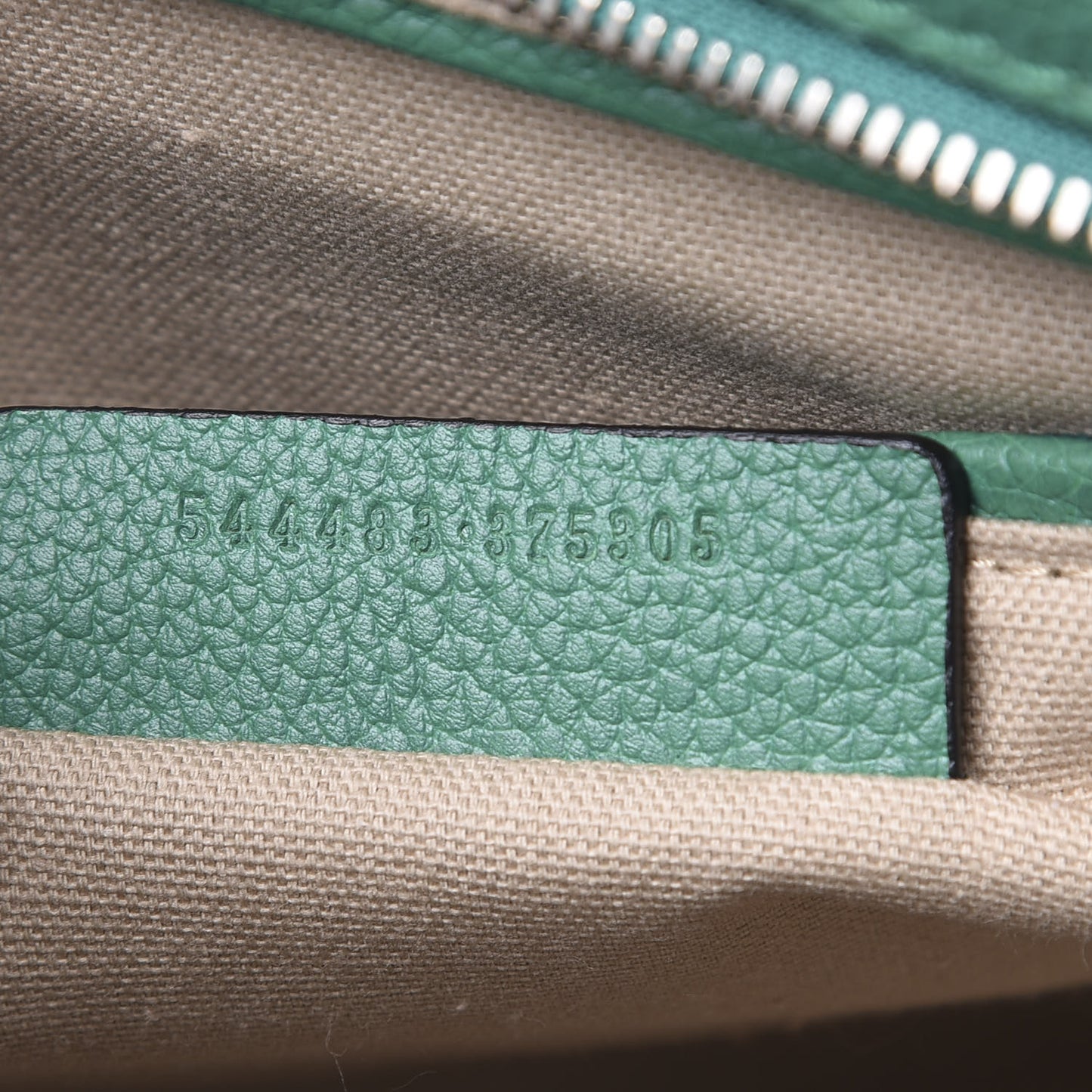 Pebbled Calfskin Large Skull Padlock Zip Around Tote Emerald