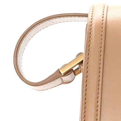 Saint Laurent Box Calfskin Monogram Medium Solferino Satchel Natural Tan 13 of 13