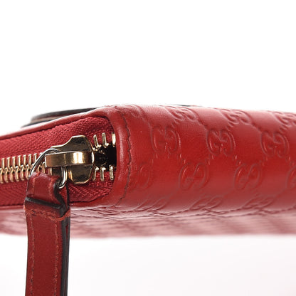 Gucci Microguccissima Heart Zip Around Wallet Red 11 of 12