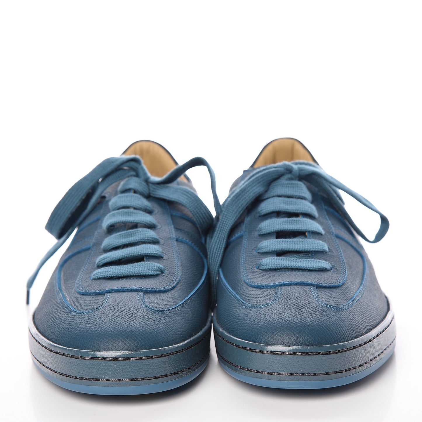 Matte Epsom Calfskin Mens Olympic Sneakers 42 Bleu Cobalt