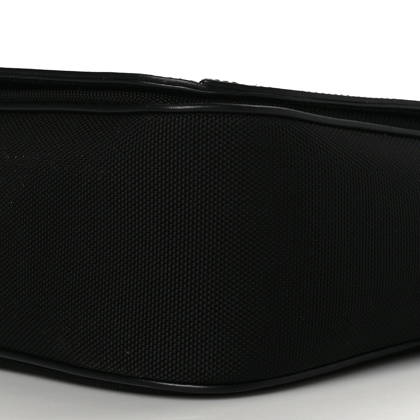 Techno Canvas Web Flap Messenger Bag Black