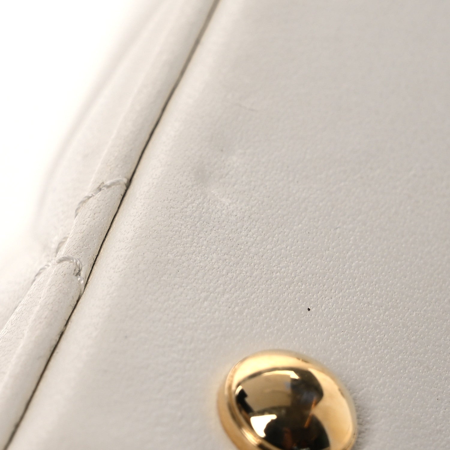 Chanel Lambskin Quilted Mini Chic Riviera Top Handle Vanity Case White 12 of 15