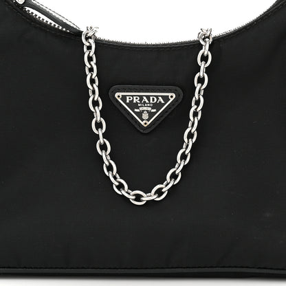 Prada Nylon Re-Edition 2005 Shoulder Bag Black 9 of 12