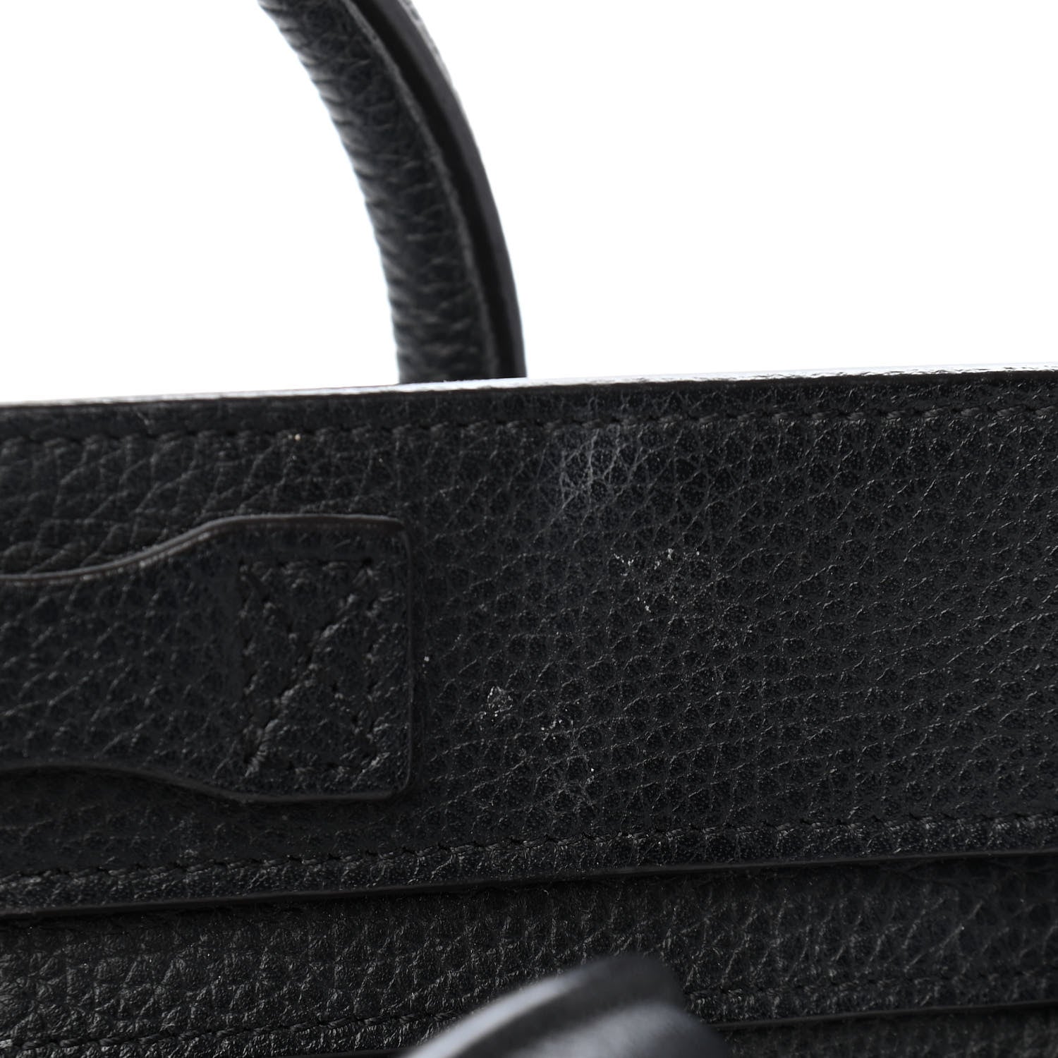 Celine Drummed Calfskin Nano Luggage Black 10 of 13